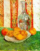 Still Life with Decanter and Lemons on a Plate Vincent Van Gogh